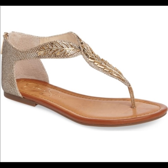 Jessica Simpson Shoes - Jessica Simpson gold leaf sandal